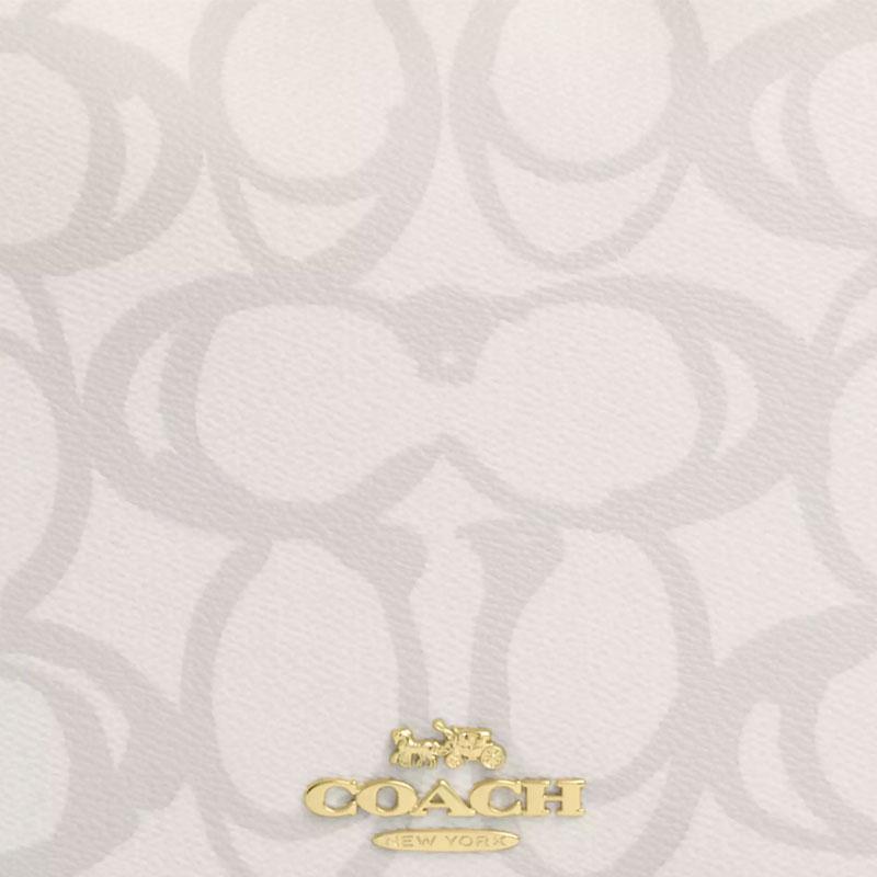 Coach White Signature Canvas Convertible Hobo Shoulder Bag for Daily Use