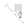 67 Inch Metal Paint Roller Extension Handle With 9 Inch Thick Fiber Sleeve For Consistent Wall Painting