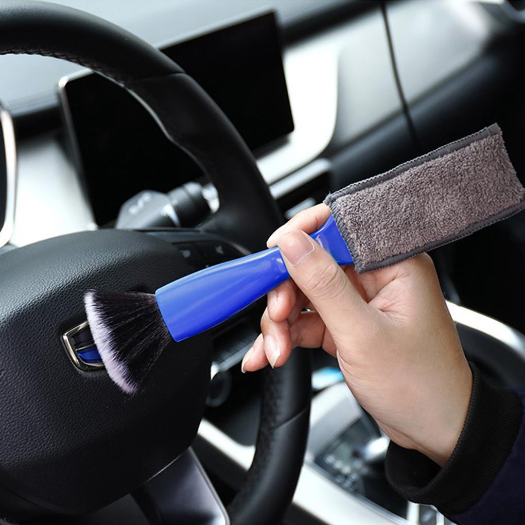 1pc Car Cleaning Tools Air Conditioning Air Outlet Cleaning Dust Removal Soft Brush Multifunctional Auto Interior Cleaning Tool