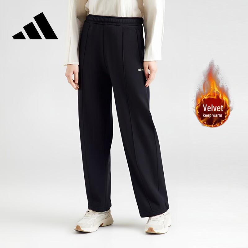 Adidas Women s Winter Fleece-Lined Straight-Leg Sports Pants M