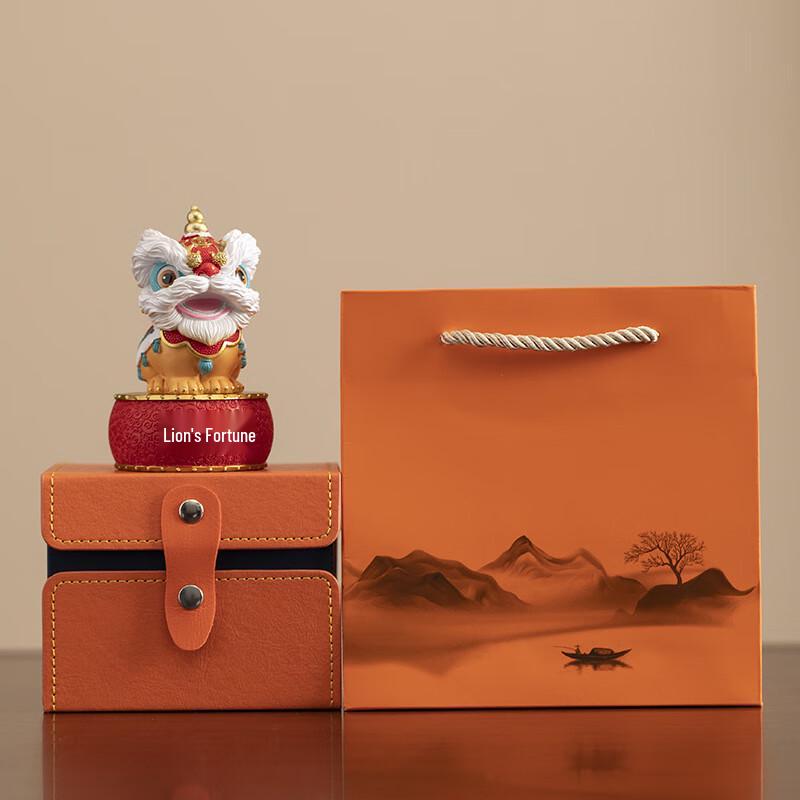 Chinese Lion Dance Figurine