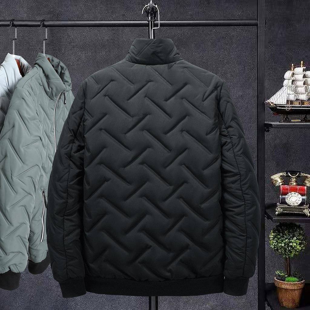 Pressed Cotton Stand Collar Men's Cotton Coats Winter Coats Short Clothes Korean Style Trendy Cotton Clothes Work Clothes Winter Clothes Cotton