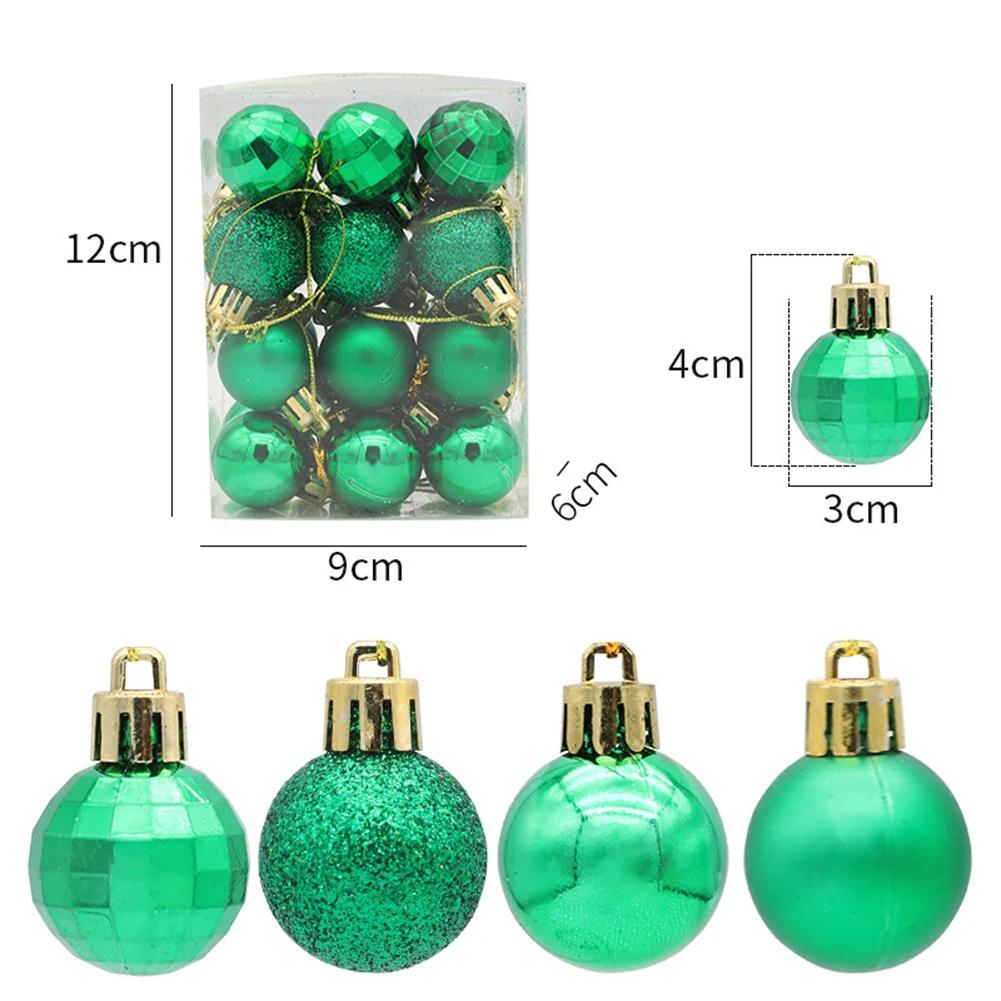 

24 Pcs/Set Christmas Baubles Ornament Ball Party Home For Christmas Decoration Christmas Ball Decoration Xmas Tree Pendent