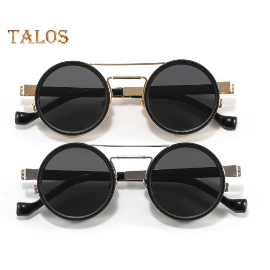 1-9 Växlar Justerbara Nyanser Solglasögon Retro Runda Polariserade Glasögon med ND-filterlinser för Män Fiske Körning Strand Skuggig