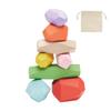 MidOcean Dolmen Wood Stacking Rocks (Pack of 8)