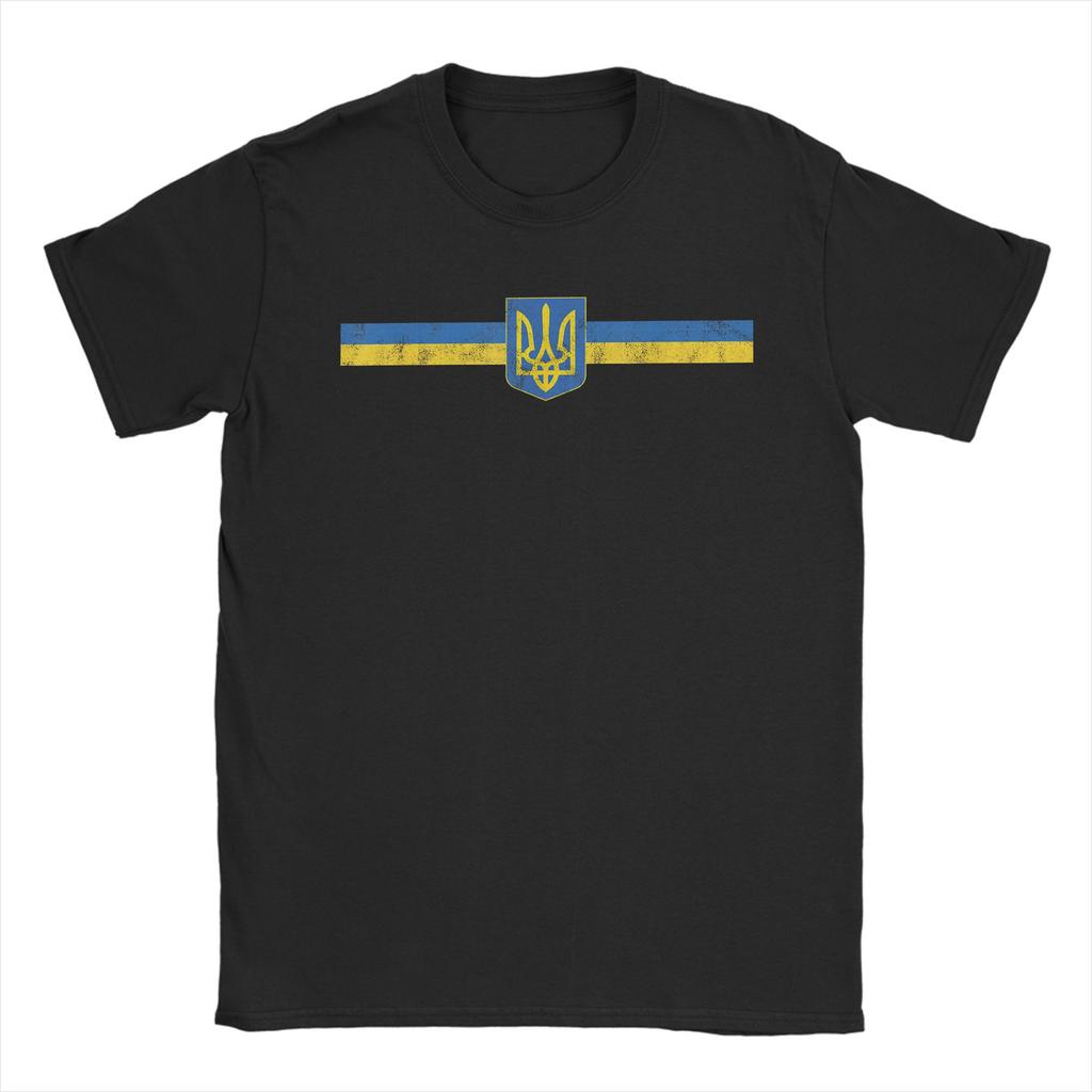 Men's Ukraine Est. 1991 Ukrainian Flag T-Shirts Top Tees Summer Short Sleeves T Shirt O Neck Popular Tee Shirt Plus Size 5XL