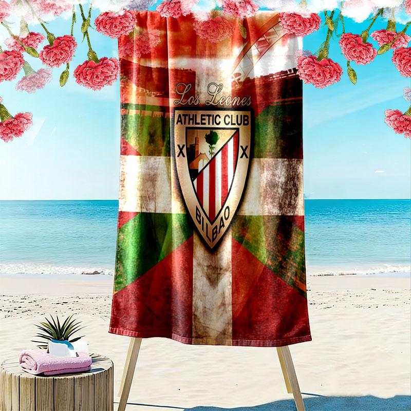 Athletic Club logo Print Beach Towel, Large Soft Quick Dry Towel for Beach Camping Swimming