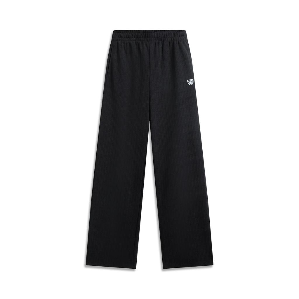 Li Ning Sports Lifestyle Series Simple Loose Fashion Versatile Casual Pants Women bottoms AKLW416-1
