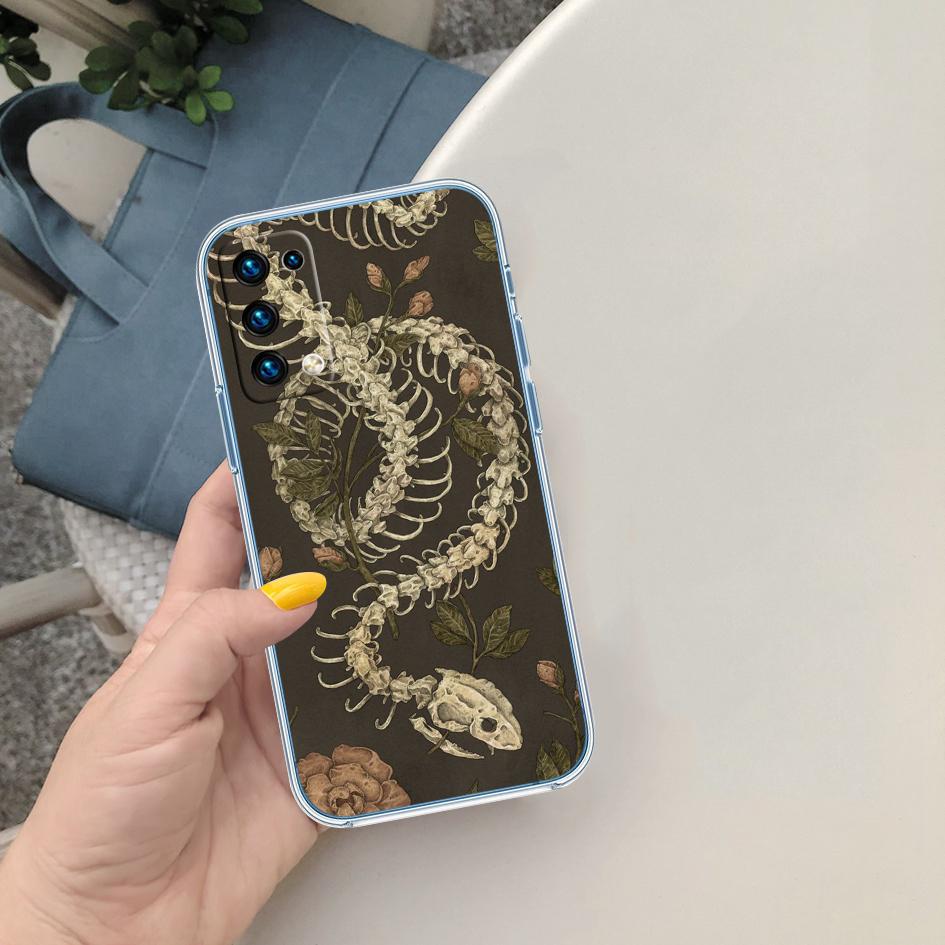 PP56 Snake Design Soft Shell Transparent Phone Case for Samsung Galaxy A04 A04S A14 A23 A34 A54 M23 M33 M52 M53