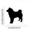 Panneau Mural Métallique Shiba Inu – Silhouette De Chien, Décoration Murale Élégante, Et Décor Métallique Pour Mur