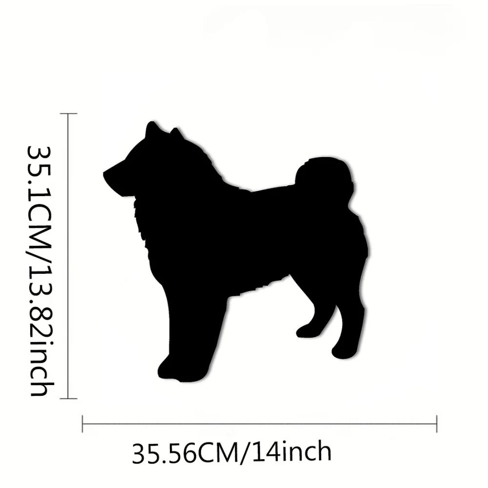 Panneau Mural Métallique Shiba Inu – Silhouette de Chien, Décoration Murale Élégante, et Décor Métallique pour Mur