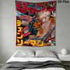 Chainsaw Man Wall Tapestry Aesthetic Wall Hanging Printed Fabric Blanket Decorative Tapestries for Bedroom Living Room Home Decor