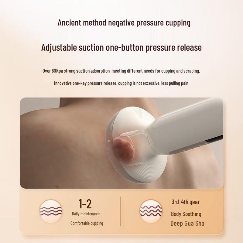 Ke'ai Yuansu Multi-functional Bianstone Cupping & Gua Sha Massager CN plug (adapter included)