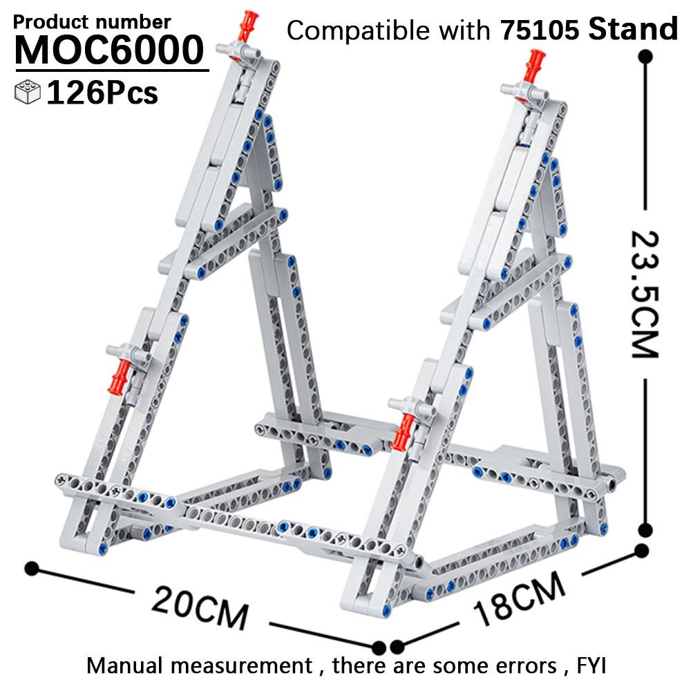 MOC Stand Movie Anime Military Action Figure Display Stands Box Blocks Compatible 75257 05007 75105 High-Speed Championed Block Bricks Toys Playsets