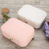Portable Jewelry Box Earring Ear Stud Ring Necklace Holder Storage Organizer Case
