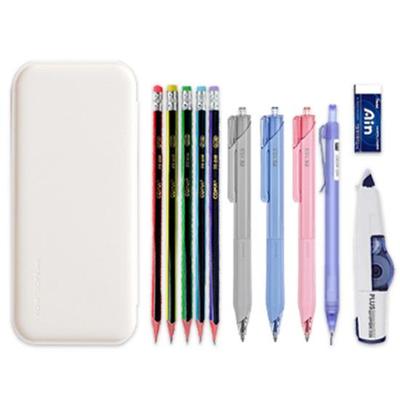 Dong-A Penál Papírnictví Dárková sada s Monami FX-153 a Essentials, Bílý, 1 sada
