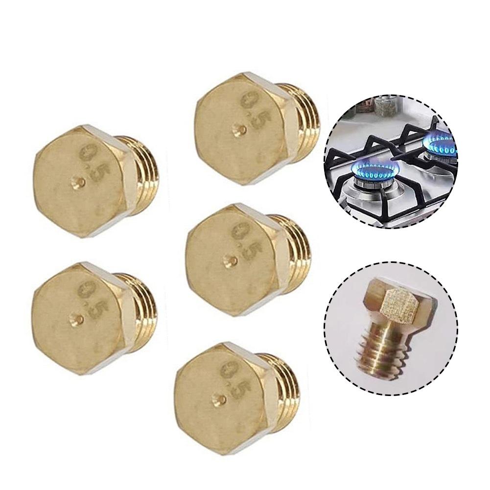 5 Pcs For LPG Gas Jet Set Burner Gas Hob For LPG Conversion Kit Nozzles Propane Injector Gas Stove Accessories Nozzle