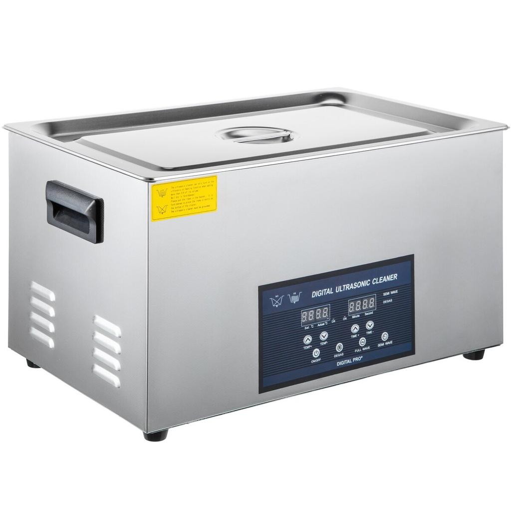 30L Ultrasonic Cleaner Dual Frequency Ultrasonic Cleaning Machine with Heater Jewelry Cleaner for Parts Jewelry Eyeglass Ring Denture Record Circuit