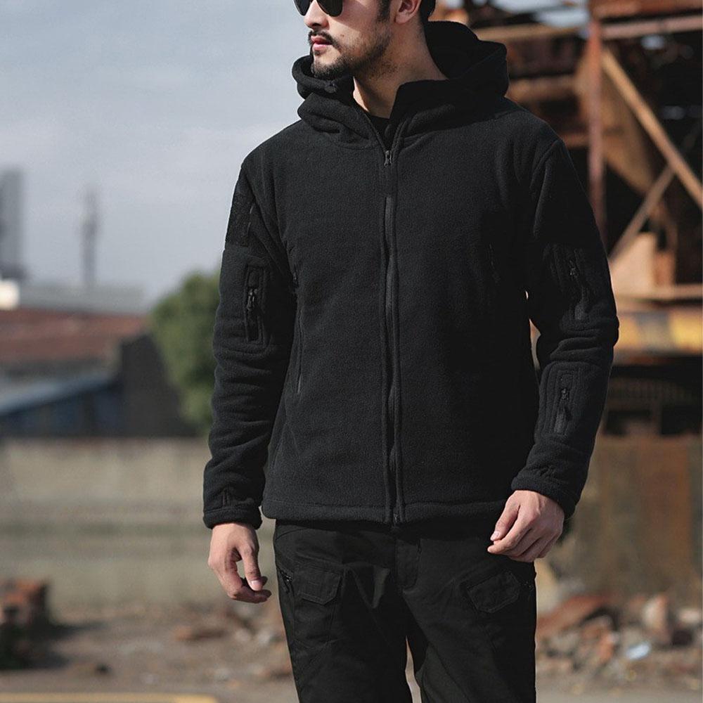 Man Tactical Jacket 300g Polar Fleece Outwear Windbreaker Thermal Heavyweight Winter Warm Coat Male Outdoor Coats Men's Jackets