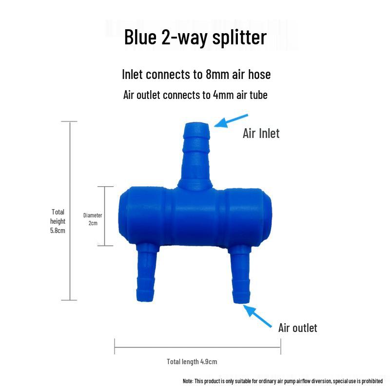 

Многоходовой разветвитель для аквариумного воздушного насоса и соединитель для кислородной трубки