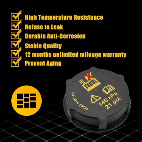 For Ford F150 Escape Focus Fusion Mustang Coolant Reservoir Tank Pressure Cap EV