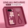Colorful Floral Pattern Phone Case For Google Pixel 10 9 8 7 Pro Pixel 9 10 Pro XL 7A 8A 9A Shockproof Soft Lanyard Back Cover