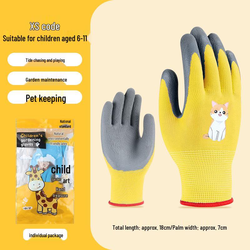 Kids' Protective Gloves: Safe, Cut-Resistant, Slip-Resistant for Beachcombing, Gardening, and Pet Handling
