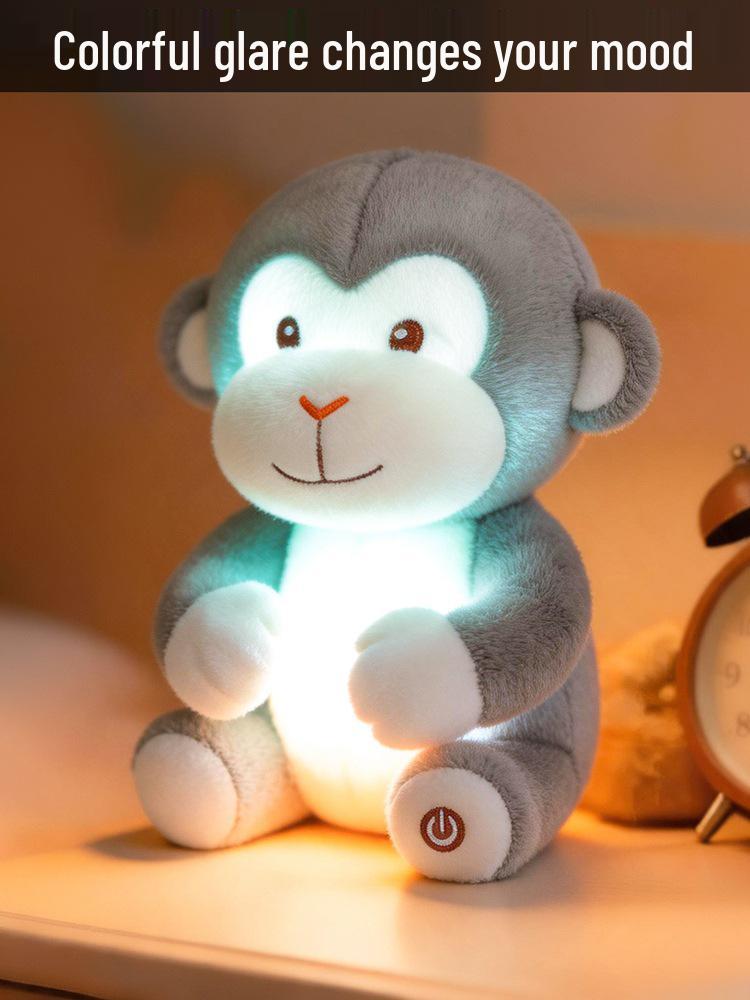 Luminous Elephant Monkey Plush Toy Doll for Kids - Ideal Birthday Gift for Girls