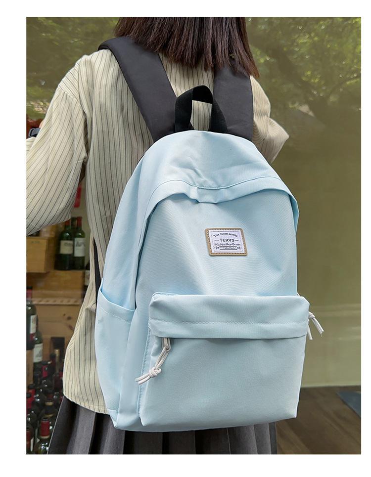 Trendy lett ryggsekk med stor kapasitet for ungdomsskoleelever