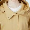 Adidas Solid Color Zip Hooded Jacket Women Outerwear Brown HM4987