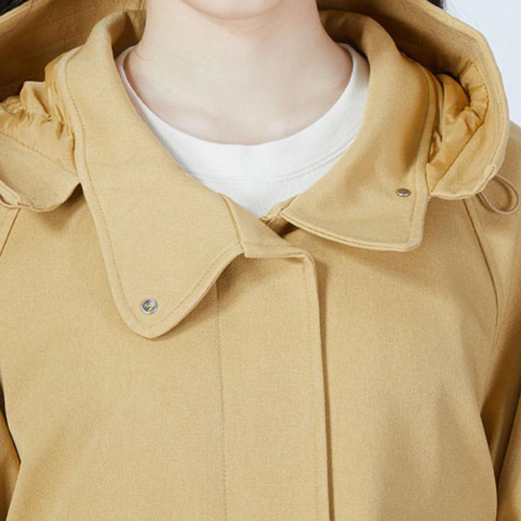 Adidas Solid Color Zip Hooded Jacket Women Outerwear Brown HM4987