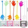 JOYFY 28 Packs Valentines Day Sticky Hands with Card Headers for Party Favor Classroom Exchange Prizes Greeting Cards