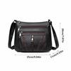Große Kapazität Damen PU Schultertasche PU Leder Umhängetasche Crossbody Handtasche Streetwear