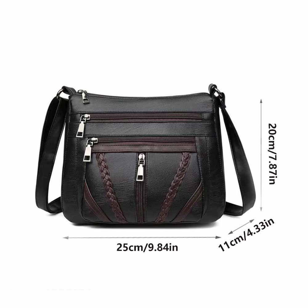 Große Kapazität Damen PU Schultertasche PU Leder Umhängetasche Crossbody Handtasche Streetwear