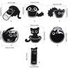 Pack of 5 Lovely Cats Enamel Lapel Pin Cartoon Animal Designs Brooches Portable for Jackets Hats and Backpacks