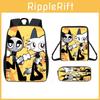 Incredibox Cartoon Pattern Backpack Shoulder Bag Pencil Case Three Piece Set