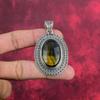 Blue Tiger's Eye Gemstone Jewelry, 925 Solid Sterling Silver Jewelry, Handmade Pendant Jewelry , Silver Jewelry Gift For Women