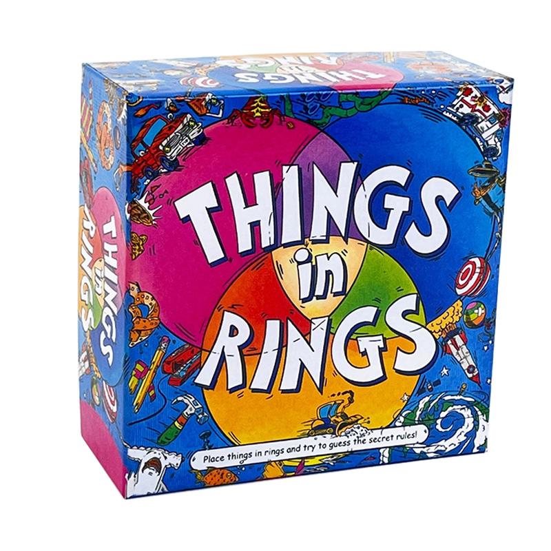 

Things in Rings 2-6 Player Board Game Fun for Game Nights Team Building Interactive Icebreaker