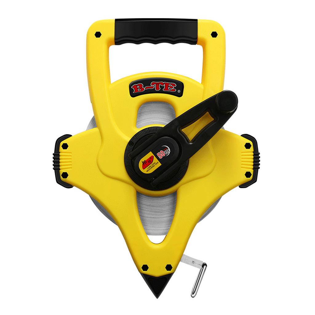 Measuring Tape Open Reel Portable Fiber/Steel Tape Measure Measuring Tape Tool Waterproof Tape 4X Returning