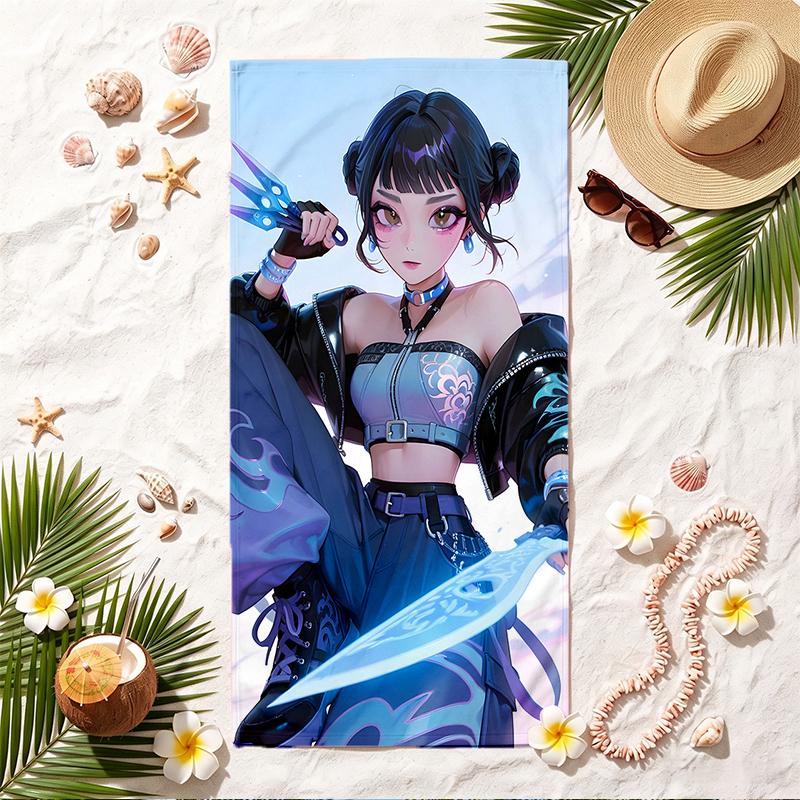 zoey Soft Beach Towel Stylish Beach Pool Towel for Summer Seaside Vacation Travel