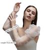 Seethrough Arm Sleeves Sheer Gloves For Bride Wedding Gowns And Formal Occasion Shoulder Length Gloves for Banquets