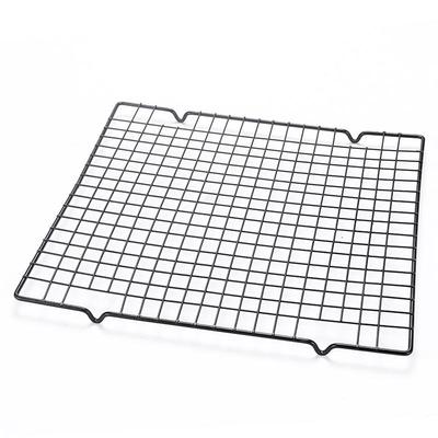 Non-Stick Black Cooling Rack Set: Small Cake Mold & Bread Rack.
