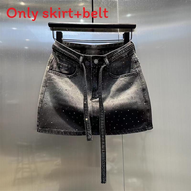 Vintage Denim Bleistiftrock Mit Blinking Design Und Stretch Für Sommer Chic Damen