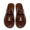 Summer Mens Flat Narrow Leather Slippers Slides Slip On Sandals Casual Shoes Anti-skid Indoor Outdoor Best Gifts For Men