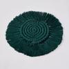 Cup Mat Highly Absorbent Braided Drink Coaster Solid Color Heat-Resistant Reusable Woven Coaster Cup Pad