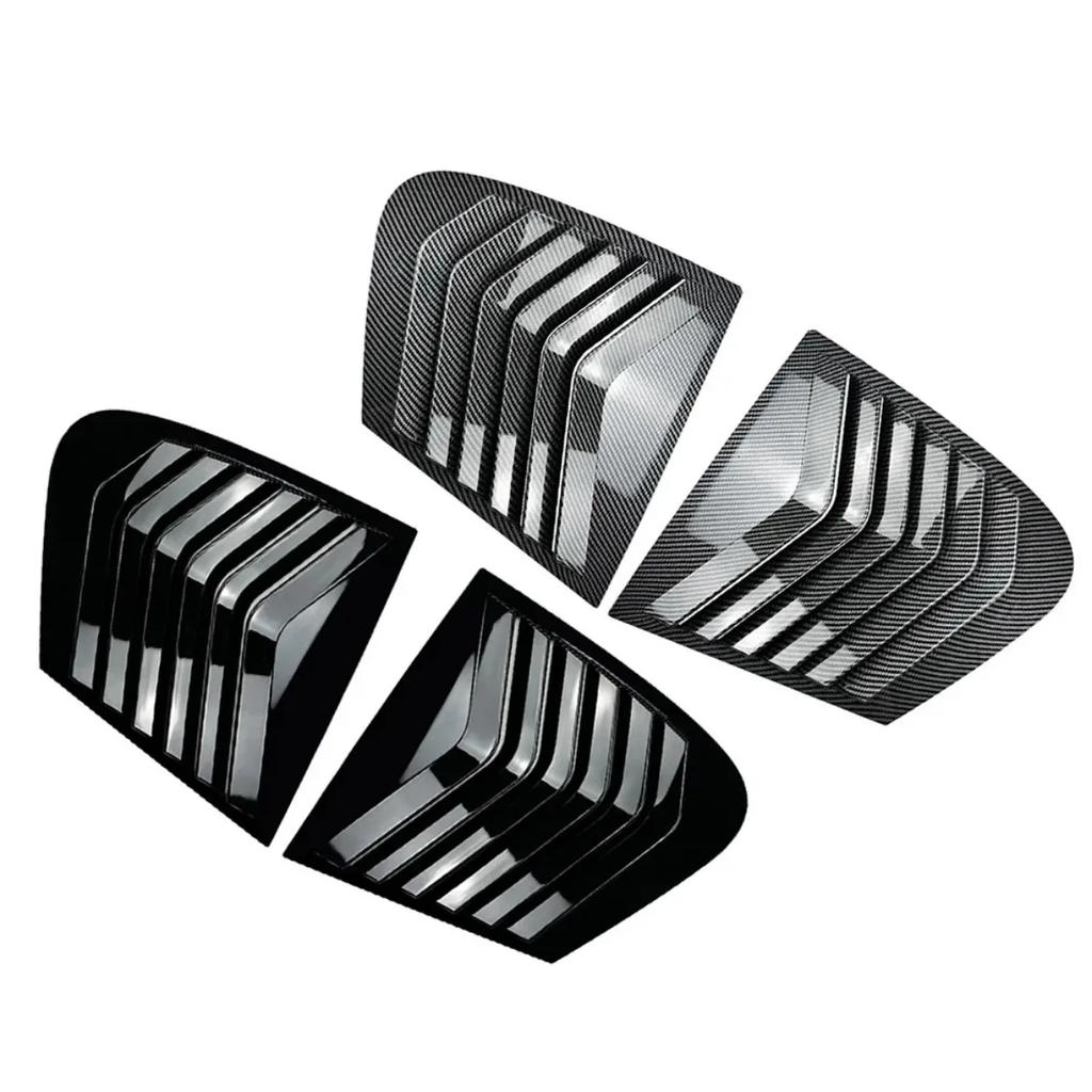 Pair Car Side Window Spoiler Cover For Bmw F20 118i 120i Hatchback 2011-2019 Rear Triangle Louver Air Splitter F20 Louver