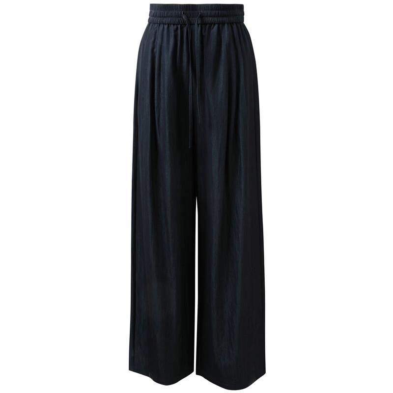 Sancai 2026 Spring High-Waist Air-Feel Wide-Leg Casual Pants