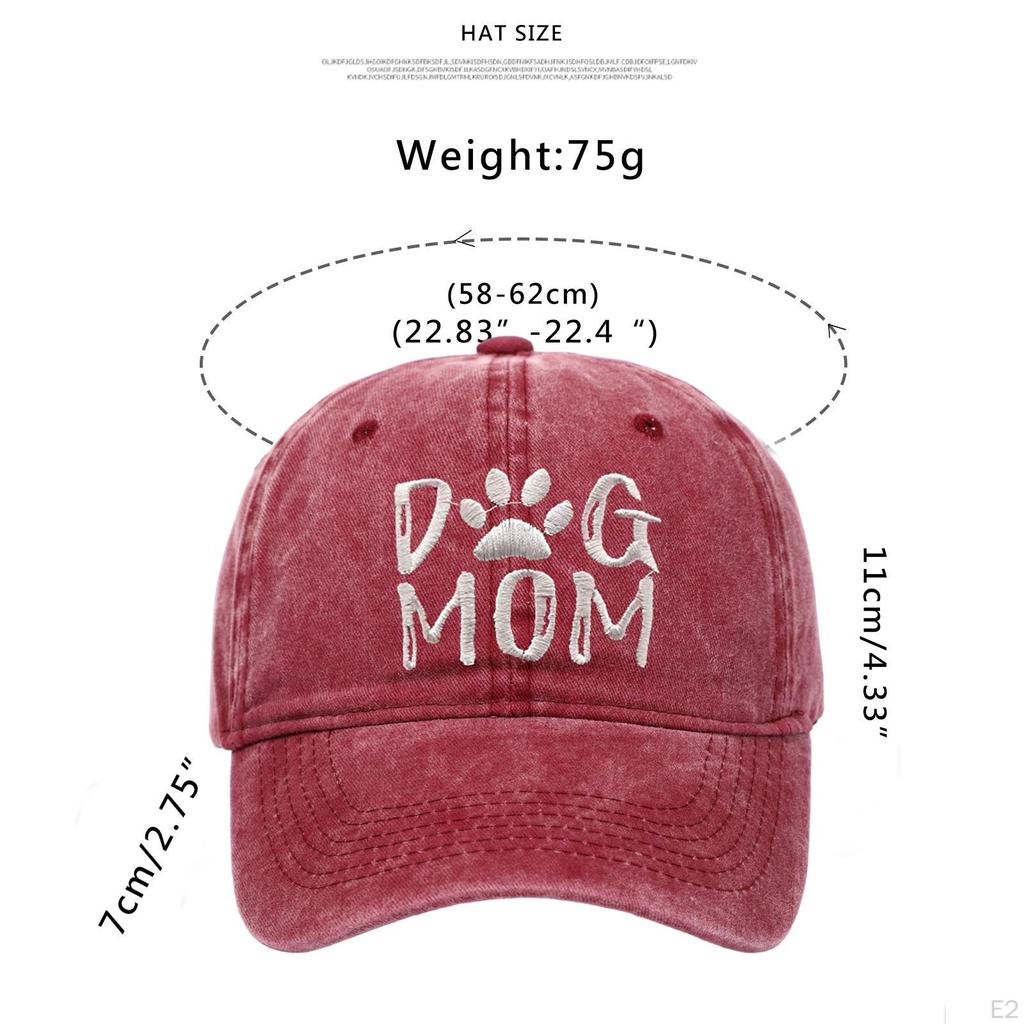 Embroidered Baseball Hat Mother's Day Gift Hip Hop Cap Sun for Gym Gardening