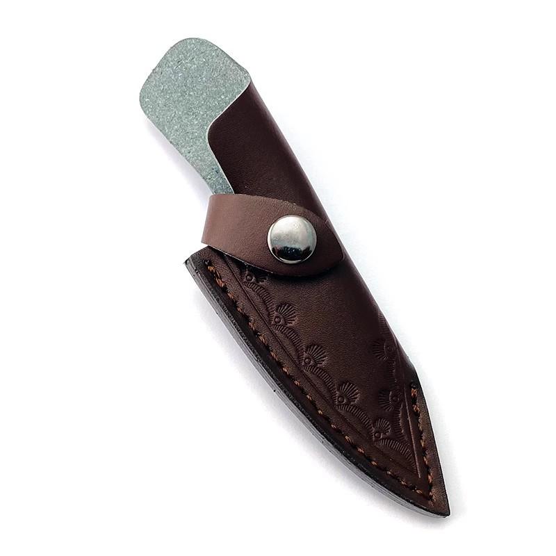 

Домашній ніж DIY Шкіряний чохол з волової шкіри Кишеня Сумка для інструментів Аксесуари своїми руками для ножа з фіксованим лезом spot коричневий