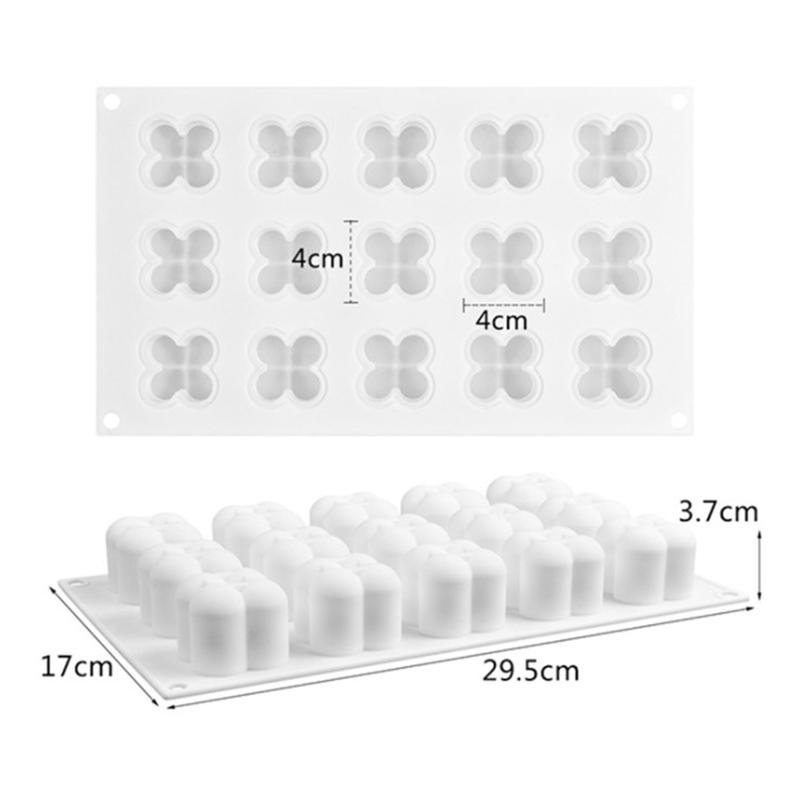 1Pc 15 Cavity Magic Cube Cake Mold Silicone Fondant Dessert Pastry Mould